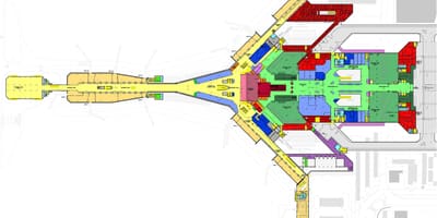 科威特国际机场的地图